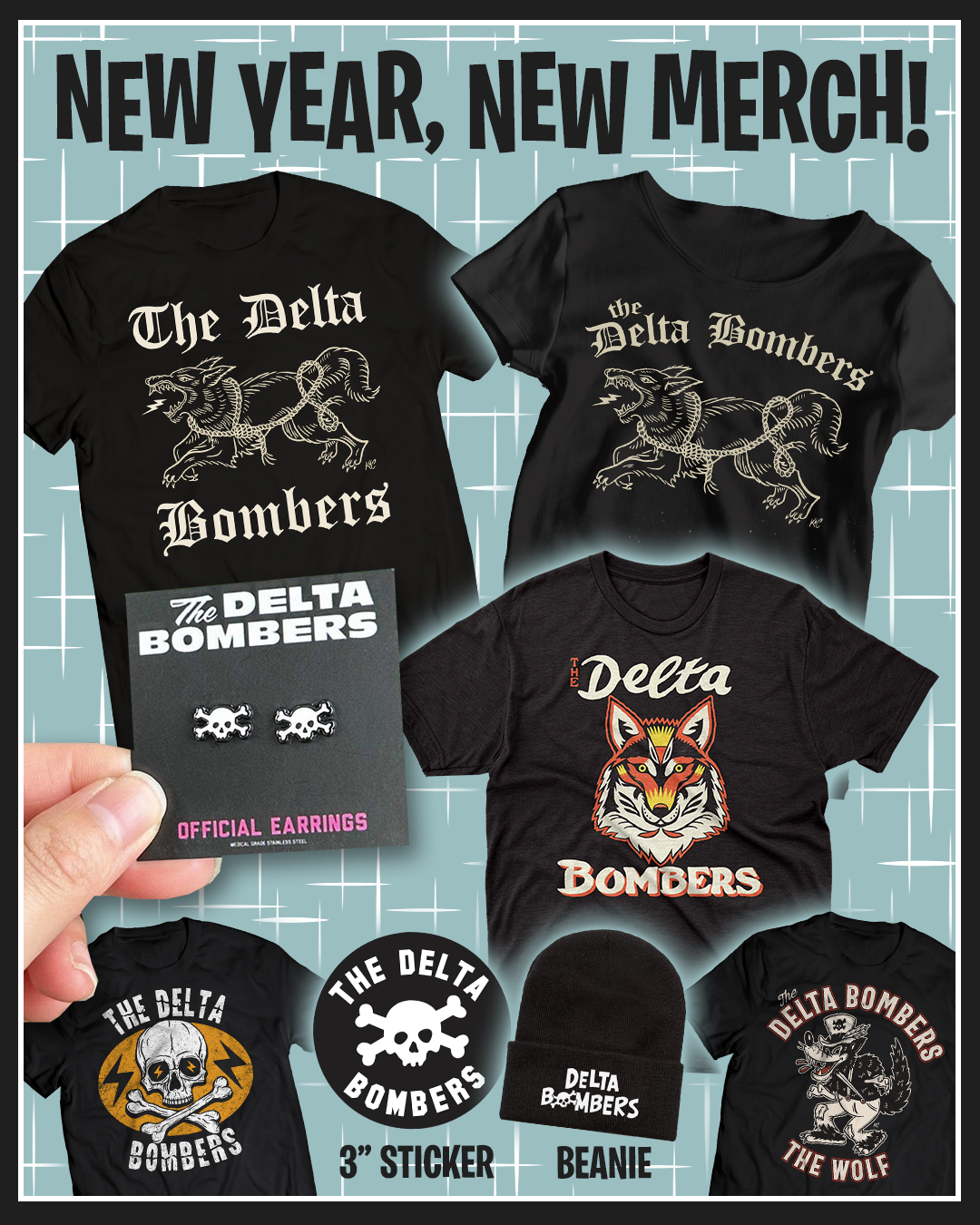New Year New Merch! – The Delta Bombers