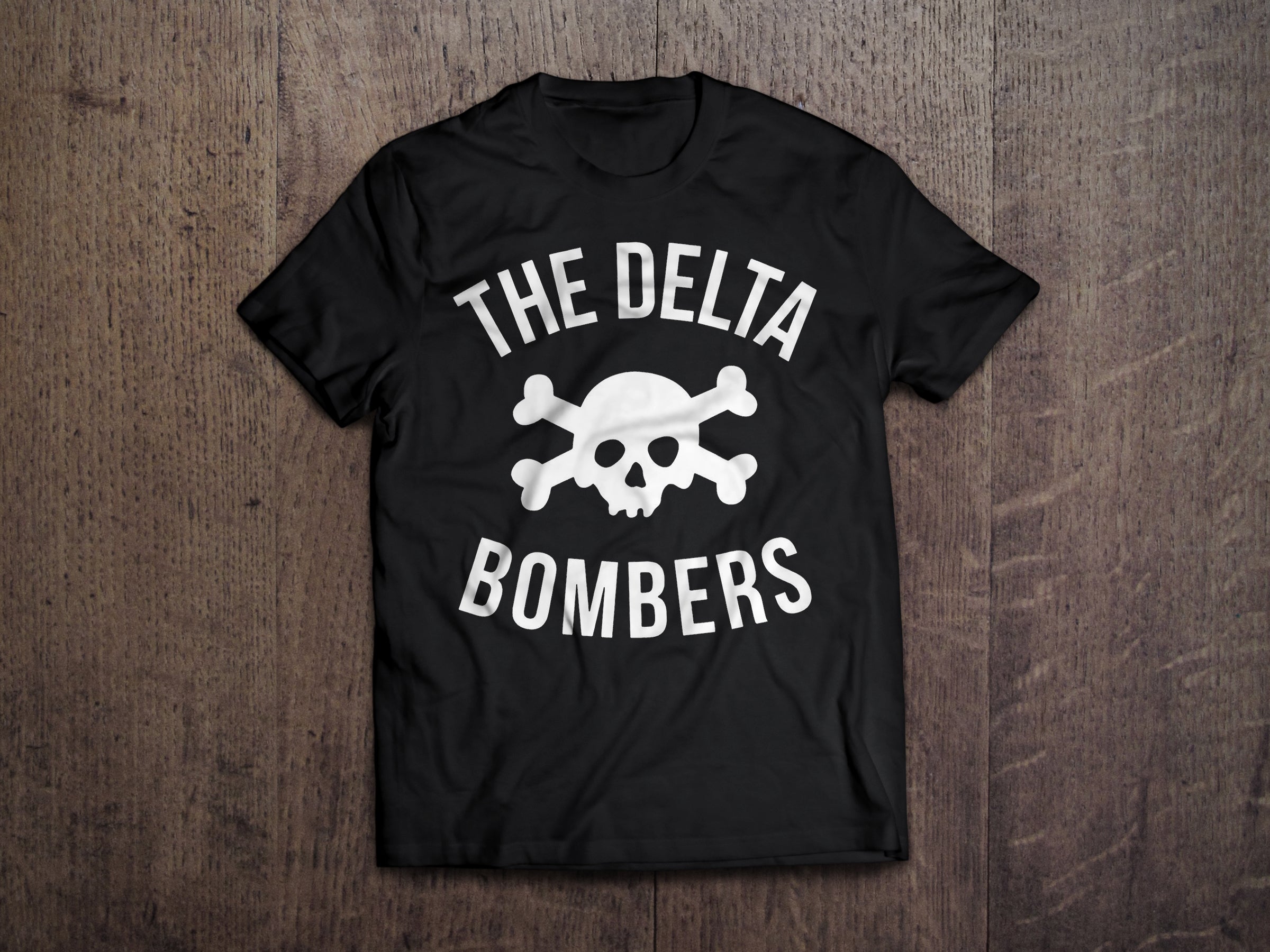 T-Shirt: Classic Skull – The Delta Bombers